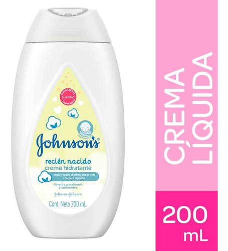 Crema Johnsons Baby Recien Nacido X 200ml