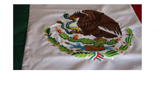 Bandera De Mexico En Razo Aguila Bordada A Color  | Envío gratis