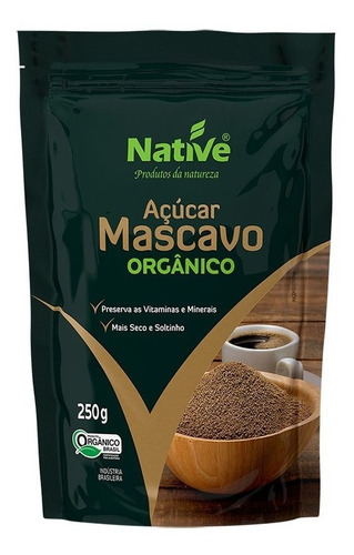 Açúcar Mascavo Orgânico - Native 250g.