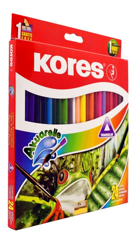 Colores Acuarelables Lapices De Dibujo Kores Akuarelle X24