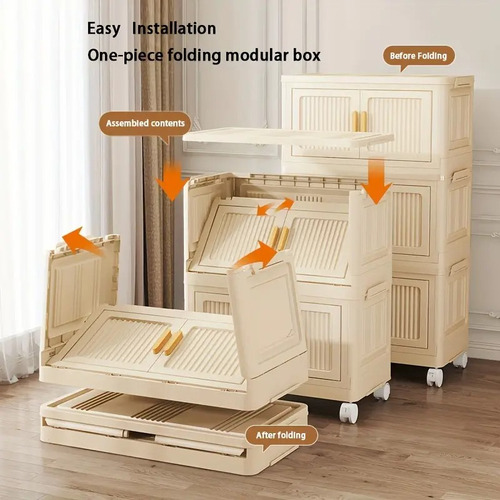 Caja De Almacenamiento Plegable De 5 Niveles Blanco