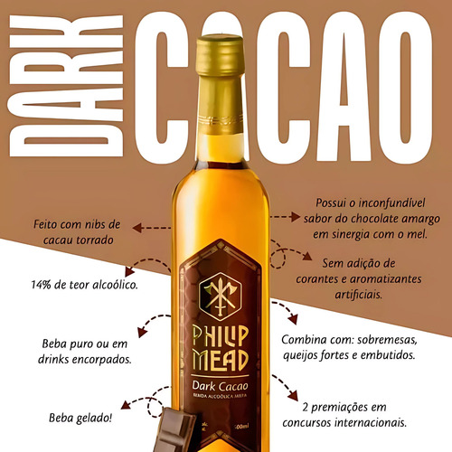 Hidromel Dark Cacao Philip Mead Sabor Exclusivo