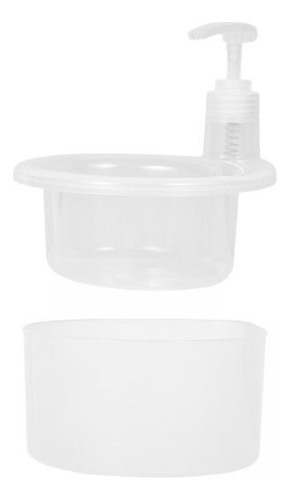 2 Dispensadores De Sabonete Modernos E Porta-esponjas - Gran