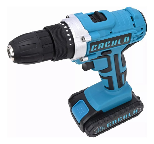 Taladros Eléctrico Atornillador Cacula Bd-01 De 21v 2batería Color Azul