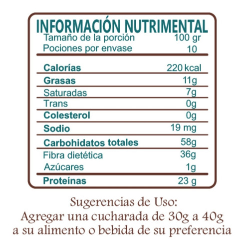 Cacao En Polvo 1kg Organico Certificado