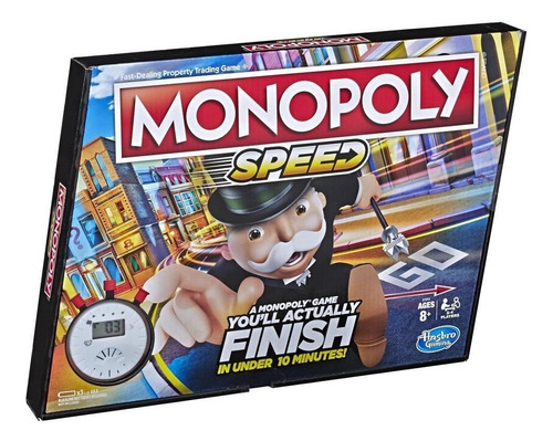 Juego De Mesa Monopoly Edicion Speed Hasbro Gaming /g