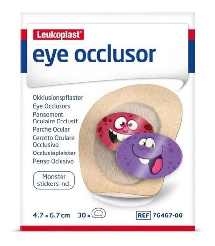 Parche Oculares Leukoplast Junior 4,7x6,7cm Caja 30 Unidades