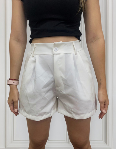 Short Mujer Sastrero Con Elastico Mujer De Vestir