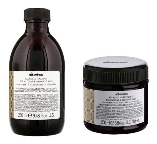 Duo Alchemic Shampoo Y Acondicionador Chocolate Davines