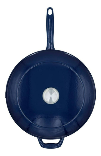 Sartén Tramontina Gourmet Con Tapa 30 Cm Color Azul