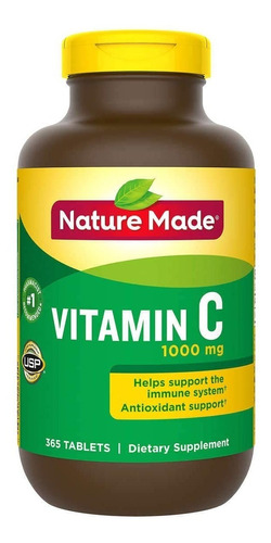 Vitamina C 1000 Mg Nature Made 365 Tabletas