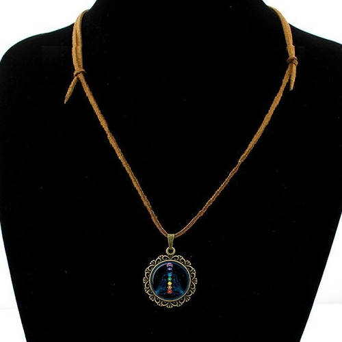 Collar Chakras Yoga Meditación Energía Sanación Hombre Mujer