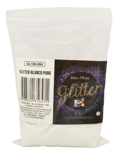 Imagen 3 de 7 de Glitter Gibre Givre Purpurina Brillantina X 100g Var Colores