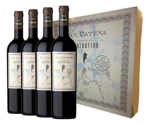 Vino Dv Catena Tributo Antartida Malbec Caja X 4 X 750ml.