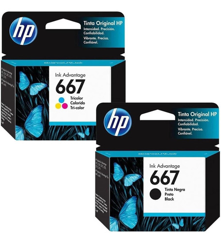 Cartucho de tinta HP 664 Black + 664 Tricolor Negro/Tricolor Do 4 ml 2 unidades