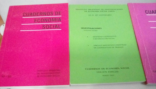 3 Cuadernos De Economia Social Usados Palermo Envios