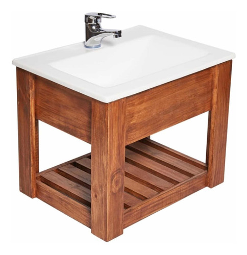 Imagen 1 de 5 de Vanitory Colgante 50cm Diseño Nordico Bacha Mueble Hogar