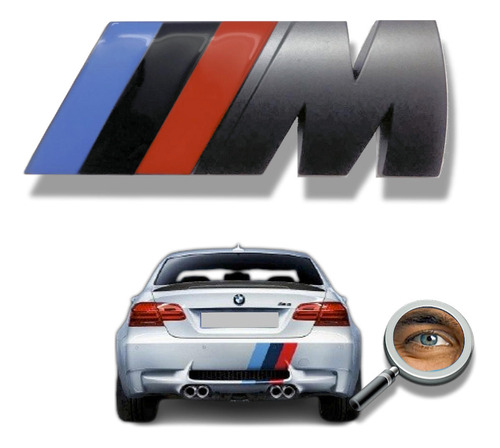 Insignia M.motorsport Compatible Bmw Negra 3m Tuningchrome