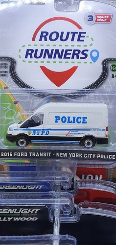 2015 Ford Transit New York City Police Nypd Greenlight 1/64