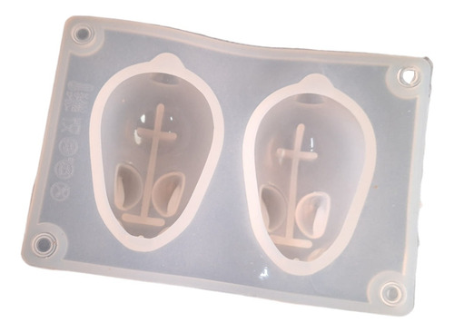 * Molde Silicon 2 Conejos 3d Chocolate Fondant Jabon Resina
