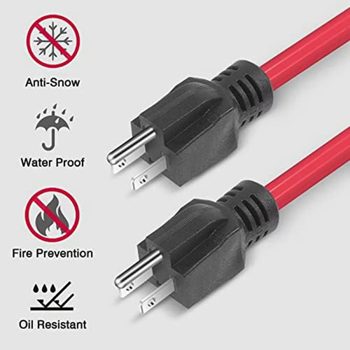 2 Cables De Extensión Macho A Macho De 3 Clavijas, Adaptador