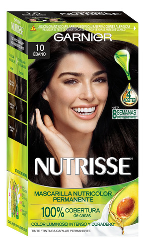 Kit Completo De Coloración Permanente Nutrisse Clásico 45g