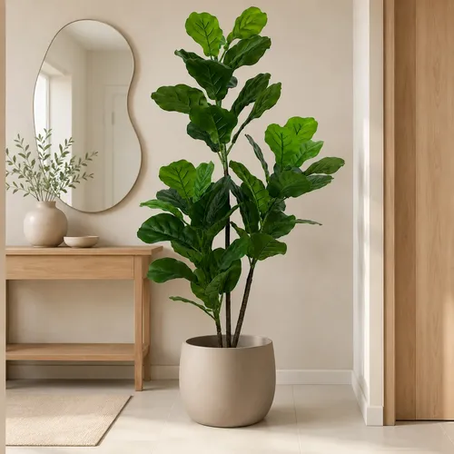 Marlot Decor Ficus Lyrata Planta Arvore Artificial Toque Real Realista