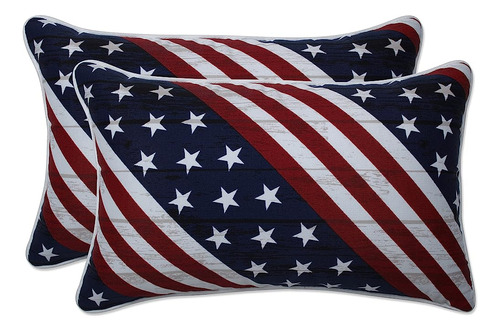 Almohada Perfect Americana Outdoor Throw Accent Pillow Plush