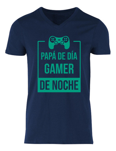 Playera Para Hombre - Día Del Padre - Cuello V - Papá Gamer