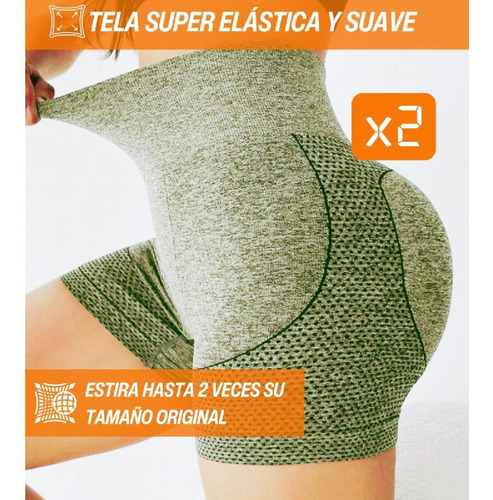 Conjunto Deportivo Top Short Gym Yoga Push Up Elastico Comod