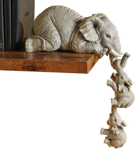 Escultura De Resina De Elefante, Artesanía De Animales.