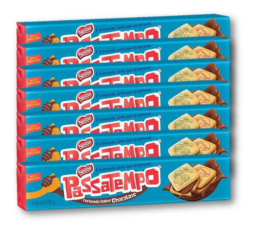 Biscoito Recheado Passatempo Nestlé 130g Com 70 Und