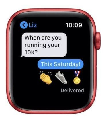 Apple Watch Series 6 Caja De Aluminio Roja De 40 Mm Con C...
