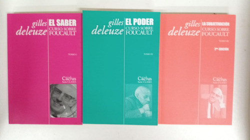 Curso Sobre Foucault - Gilles Deleuze - Cactus - Como Nuevos