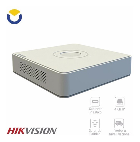 Nvr 4ch Hikvision 2mp Hdmi/vga 1hdd Ds7104ni-e1