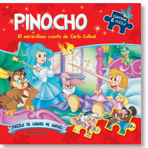 Libros Infantil Pinocho 6 Puzzle Artemisa 