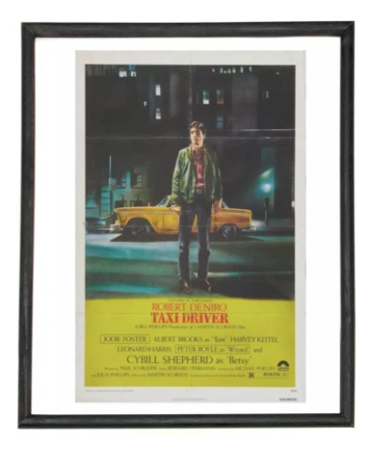 Poster Decorativo Con Marco : Taxi Driver