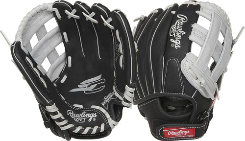 Guante Para Béisbol Rawlings, P/mano Izquierda, Negro/gris