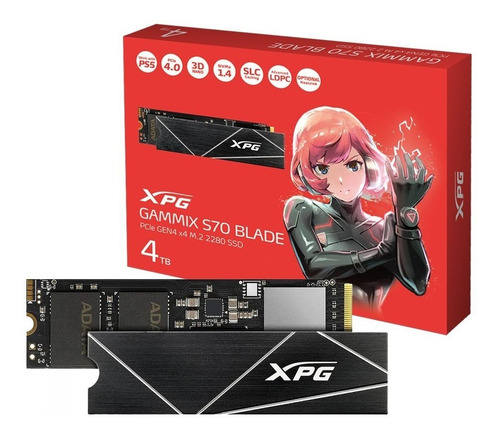 Ssd 4tb Adata Gammix S70 Blade Nvme Gen4 M.2 2280 3d Nand