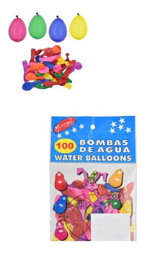 Bombitas De Agua  Bolsa 100 Unidades Para Niños