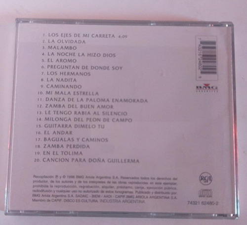 Atahualpa Yupanqui - Serie 20 Exitos - Cd (Usado)