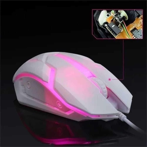 Imagen 3 de 3 de Mouse Y Teclado Gamer Rgb Aoas M-400 Blanco
