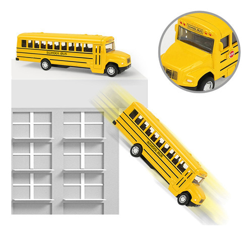 Autobús Escolar Con Tracción Trasera Con Simulación De Aleac