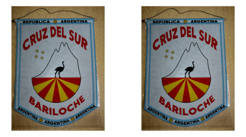 Banderin Grande 40cm Deportivo Cruz Del Sur Bariloche