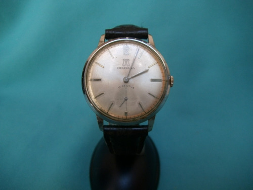 Antiguo Reloj Hombre Delbana A Cuerda 17 Rubis Funciona