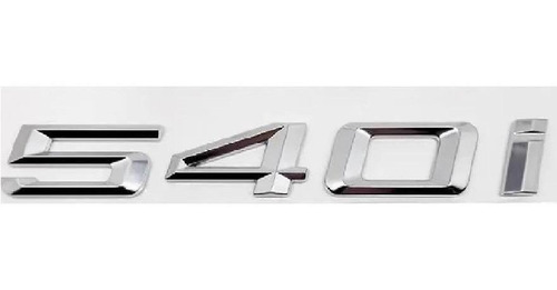 1 Emblema Traseiro Logo Bmw 540i Cromado Colante