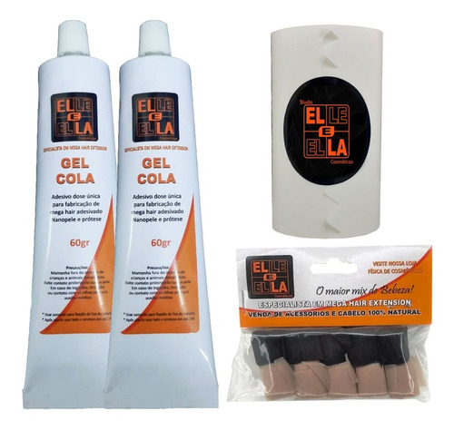 2 Gel Cola Para Fabricação De Mega+ I Nano Extension +papel Antiaderente