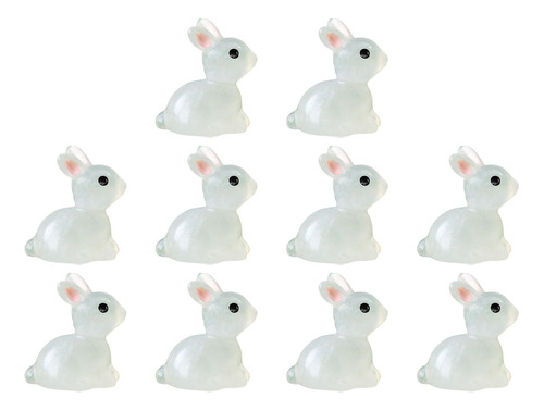 Adorno De Conejitos Luminosos, Esculturas De Jardín,