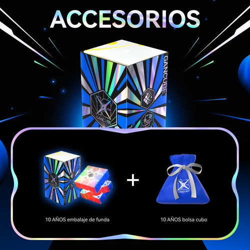 Gan Icarry2 Uv, Cubo Rubik 3x3 Smart Cube 10th Specialized