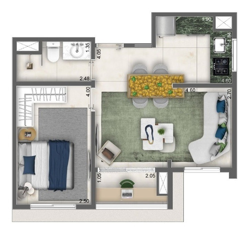 Imagem 14 de 14 de Apartamento À Venda No Bairro Campo Belo - São Paulo/sp - O-20835-34621